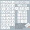 124-Piece Alphabet & Number Mandala Stencil Set – Reusable 2" & 4" Letters, Uppercase & Lowercase, Calligraphy & Block Styles for DIY Painting on Wood, Wall, Fabric, Rock, Canvas & Bullet Journals